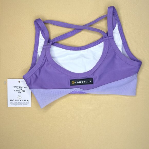 Honeycut Purple Haze Set Honey Drip Top & Brat Shorts Child Medium CM - Picture 3 of 13